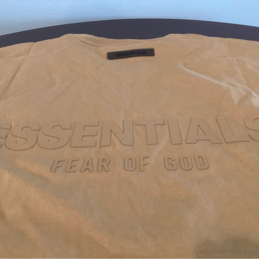 Fear of God Essentials Beige Tee